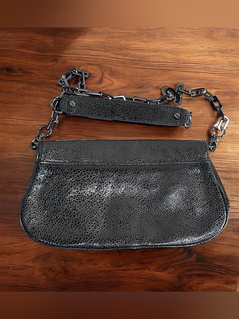 Tory Burch Black Shoulder Bag with Chain Strap - Picture 3 of 6